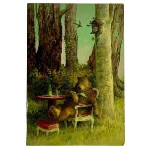 Rudi Hurzlmeier "LUNCHTIME" 34753-5 Vintage Fantasy Art Card Father’s Day German